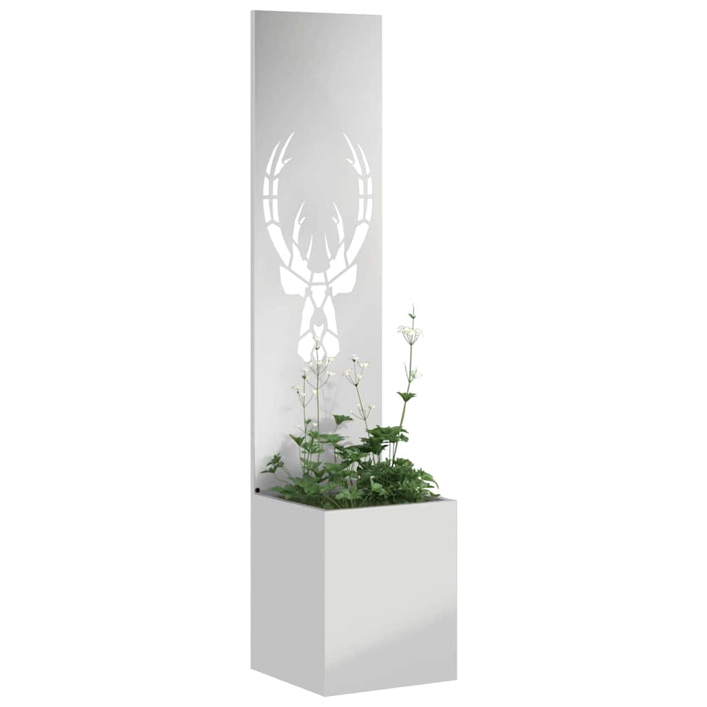 vidaXL Garden Privacy Screen Silver 32 x 32 x 150 cm Galvanised steel 3