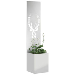 vidaXL Garden Privacy Screen Silver 32 x 32 x 150 cm Galvanised steel 3