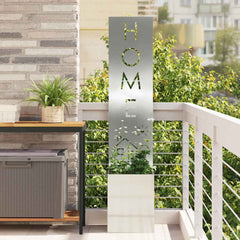 vidaXL Garden Privacy Screen Silver 32 x 32 x 150 cm Galvanised steel 1