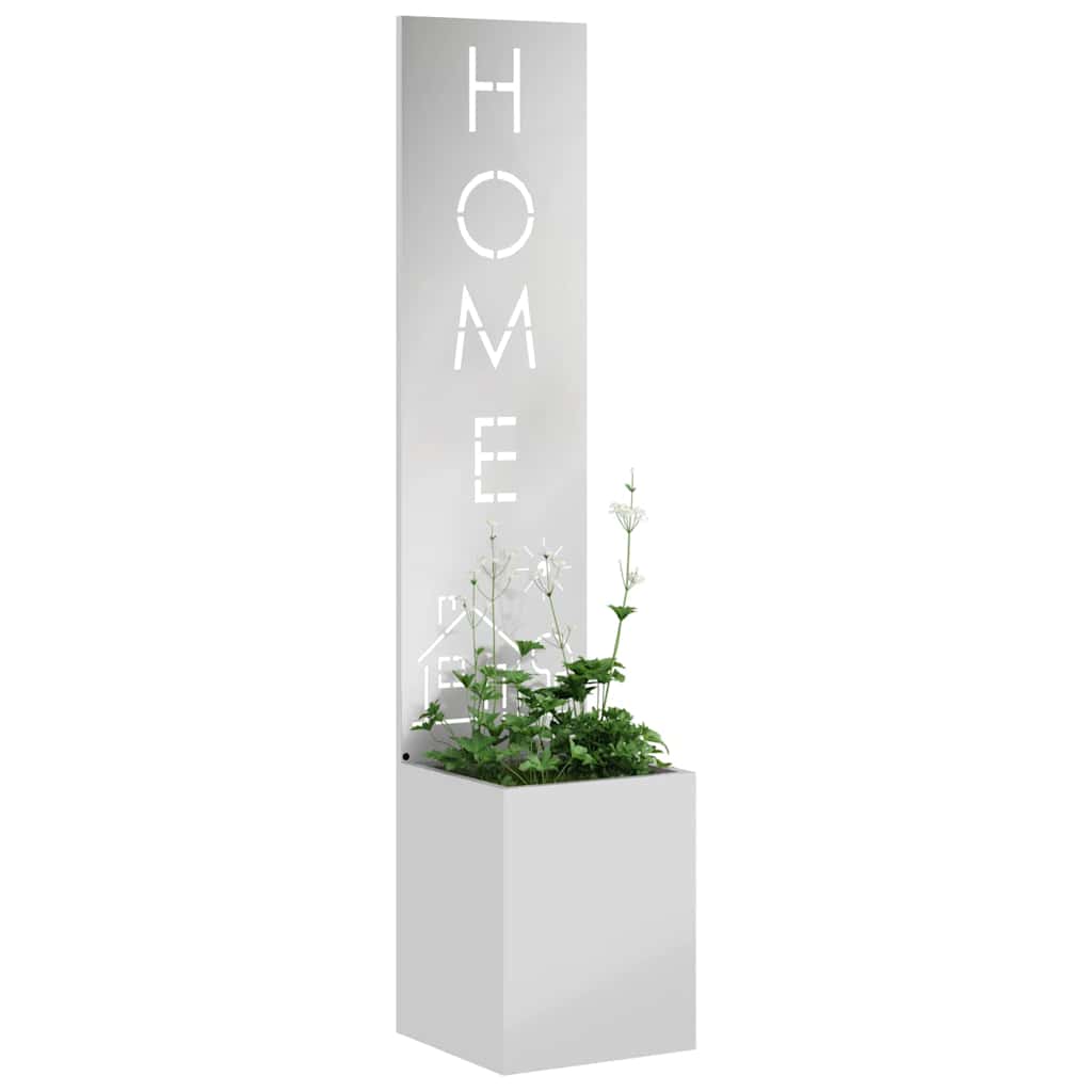vidaXL Garden Privacy Screen Silver 32 x 32 x 150 cm Galvanised steel 3