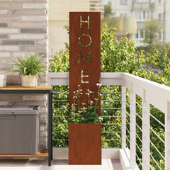 vidaXL Garden Privacy Screen Rusty 32 x 32 x 150 cm Weathering steel 1