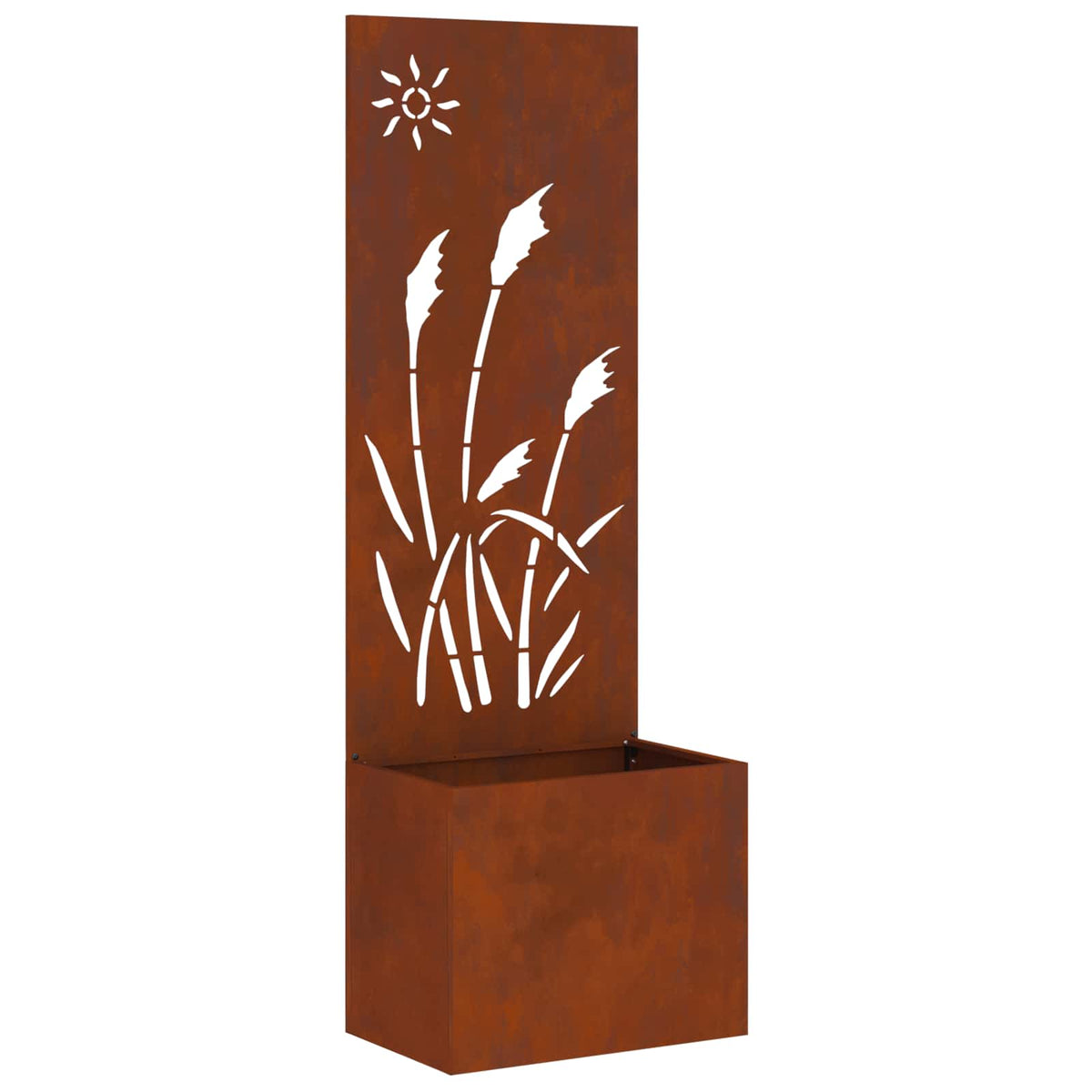 Garden Privacy Screen Rusty Weathering Steel