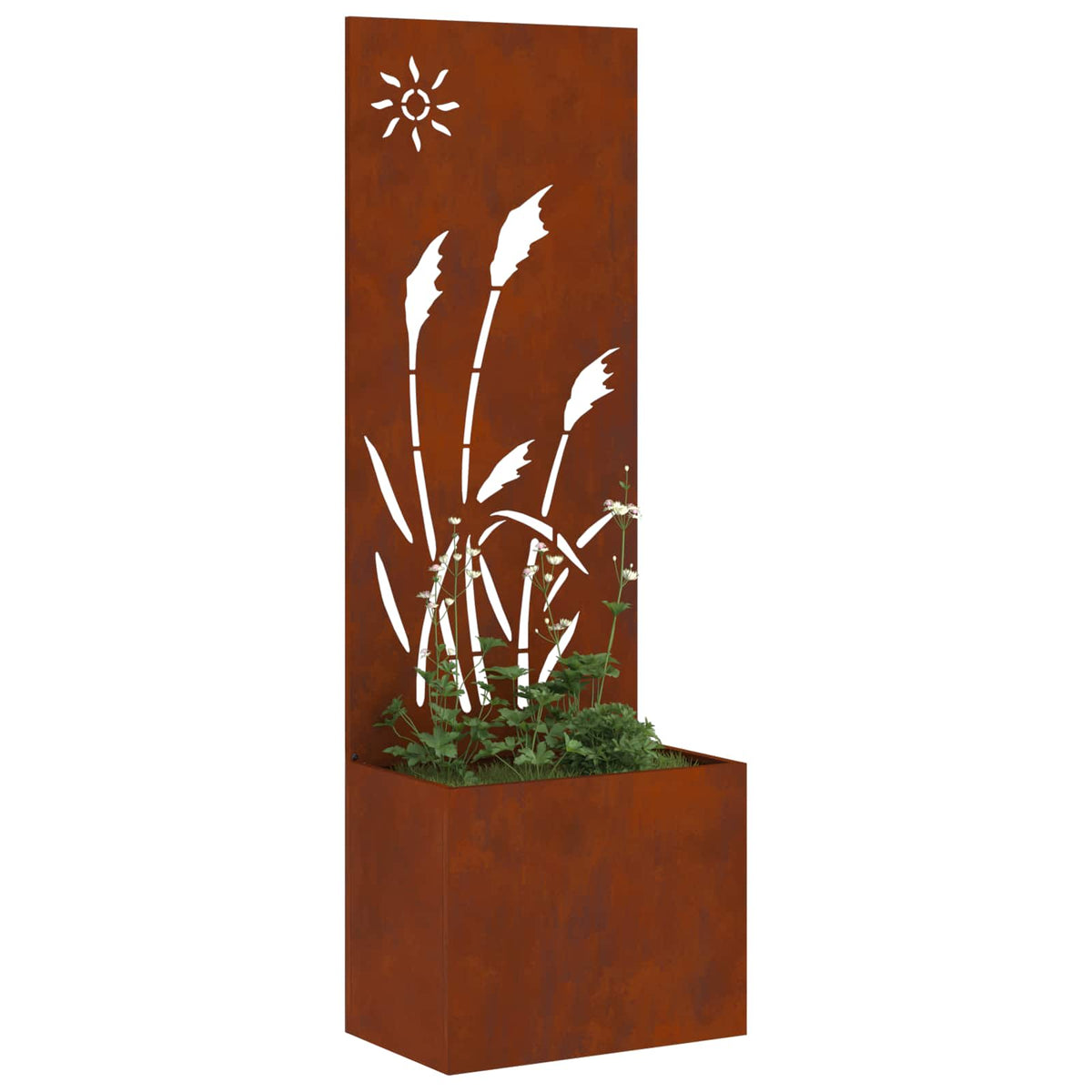 Garden Privacy Screen Rusty Weathering Steel