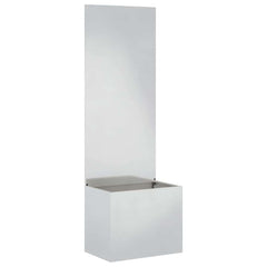 Garden Privacy Screen Sliver 50 x 32 x 150 cm Stainless Steel Blank