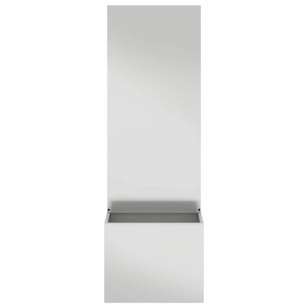 vidaXL Garden Privacy Screen Silver 50 x 32 x 150 cm Galvanised steel 5