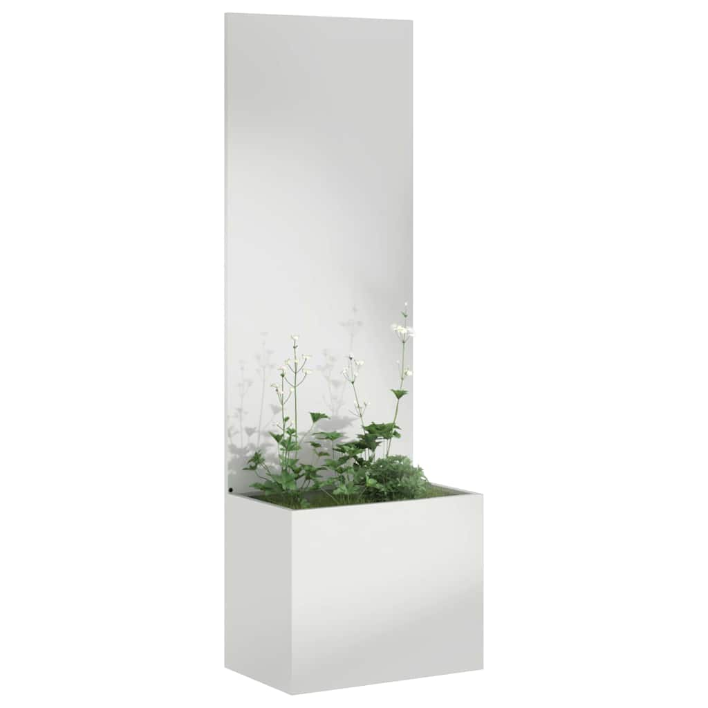 vidaXL Garden Privacy Screen Silver 50 x 32 x 150 cm Galvanised steel 3
