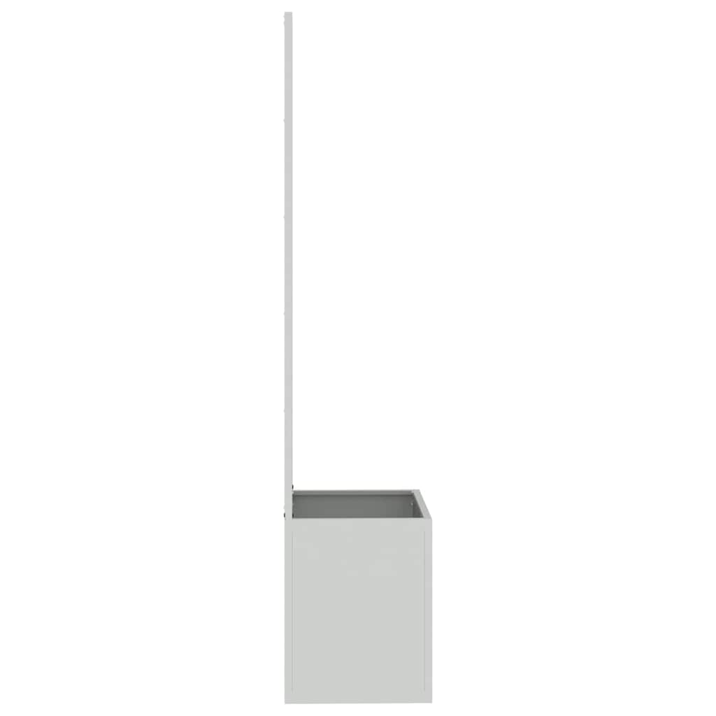vidaXL Garden Privacy Screen Silver 50 x 32 x 150 cm Galvanised steel 6