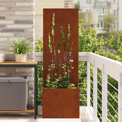 Garden Privacy Screen Rusty Weathering Steel