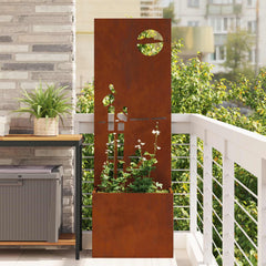 vidaXL Garden Privacy Screen Rusty 50 x 32 x 150 cm Weathering steel 1