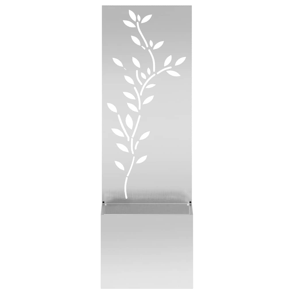 vidaXL Garden Privacy Screen Silver 50 x 32 x 150 cm Galvanised steel 5