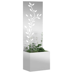 vidaXL Garden Privacy Screen Silver 50 x 32 x 150 cm Galvanised steel 3