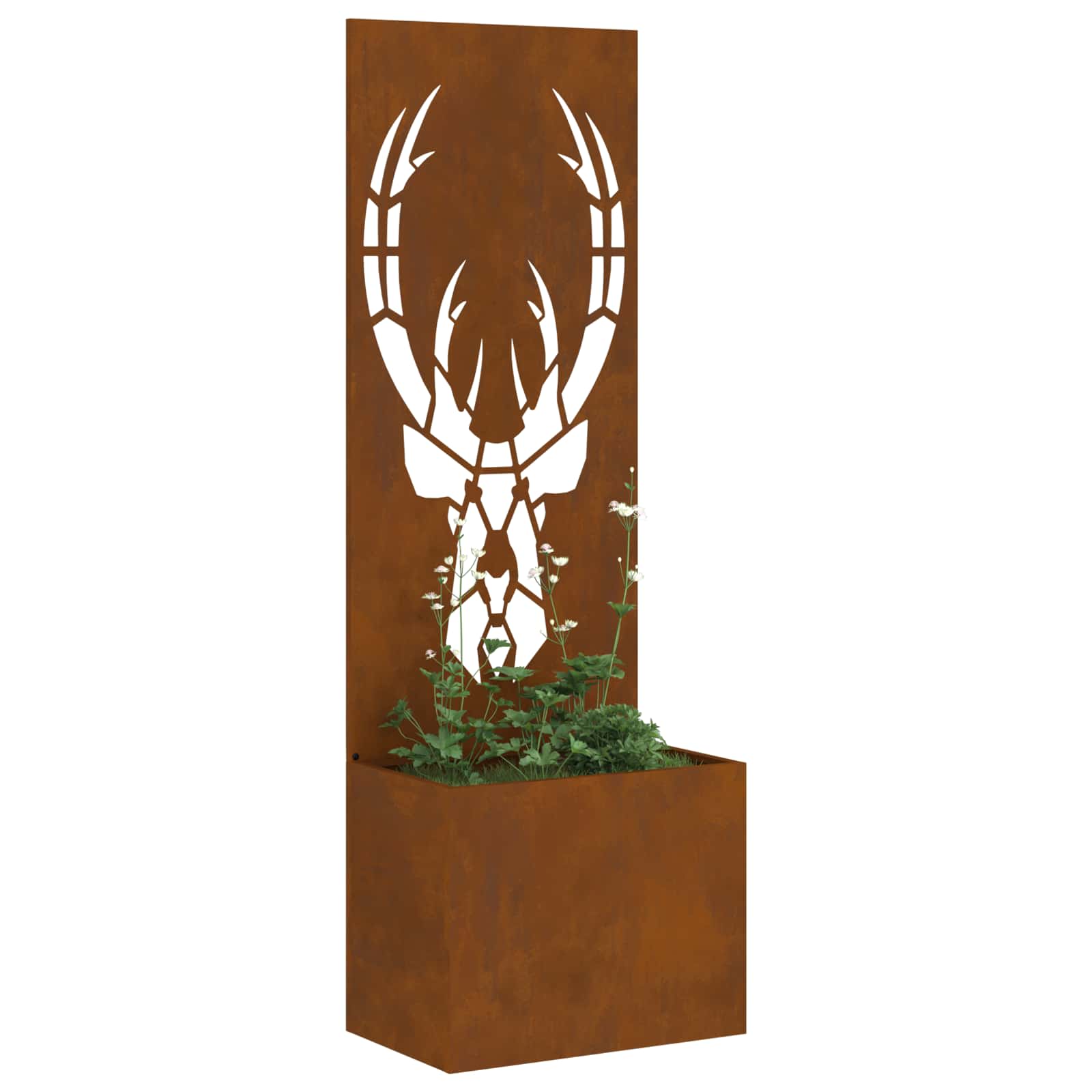 vidaXL Garden Privacy Screen Rusty 50 x 32 x 150 cm Weathering Steel 3