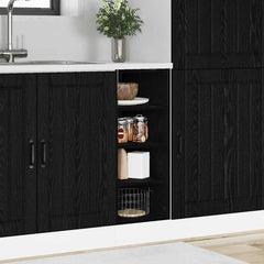 vidaXL Kitchen Base Cabinet Black oak 30 x 44.5 x 81.5 cm 1