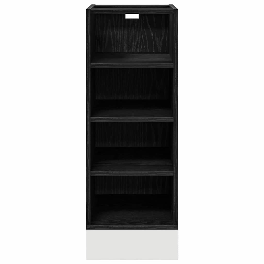 vidaXL Kitchen Base Cabinet Black oak 30 x 44.5 x 81.5 cm 5