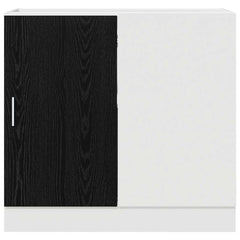 vidaXL Kitchen Corner Base Cabinet Black oak 86 x 46 x 81.5 cm 6