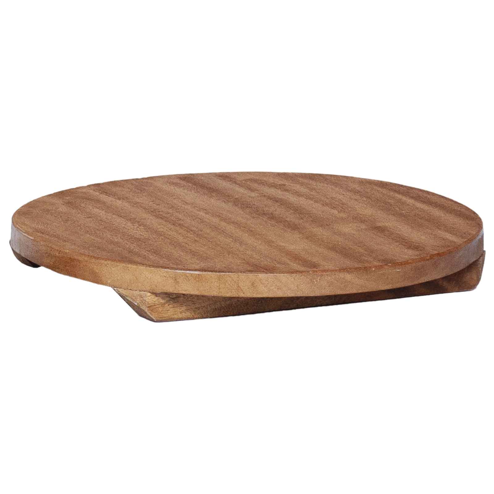vidaXL Plant Stool 3 pcs Natural 29 x 29 x 3.5 cm Mahogany Wood 4