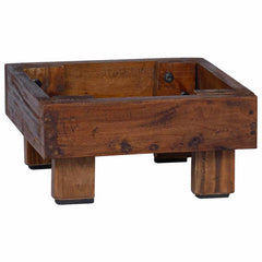 vidaXL Plant Stand 3 pcs Brown 35 x 35 x 12 cm Mahogany Wood 4