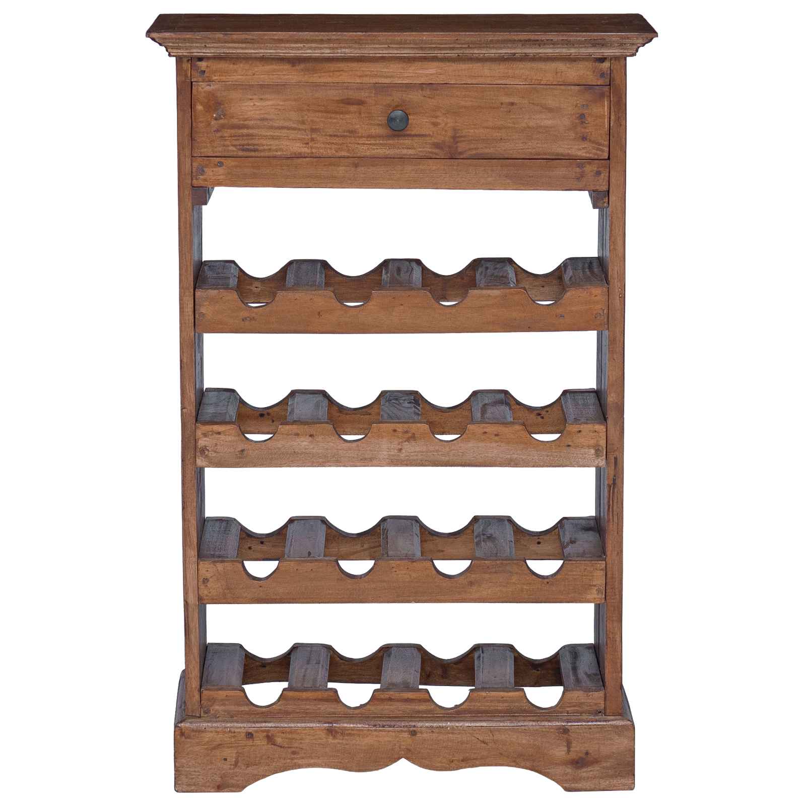 vidaXL Wine Rack 55 x 23 x 85 cm Solid Mahogany Wood 5