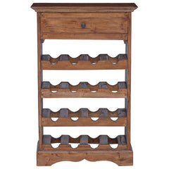 vidaXL Wine Rack 55 x 23 x 85 cm Solid Mahogany Wood 5