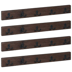 vidaXL Hanger Brown 60 x 7 x 8 cm Solid Reclaim Wood 2