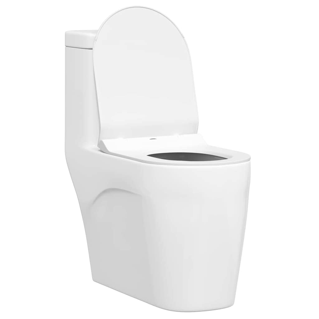 vidaXL Toilet Seat Adjustable White 50 x 36.5 x 5 cm Polypropylene 3