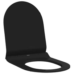 vidaXL Toilet Seat Adjustable Black 50 x 36.5 x 5 cm Polypropylene 2