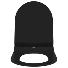 vidaXL Toilet Seat Adjustable Black 50 x 36.5 x 5 cm Polypropylene 5