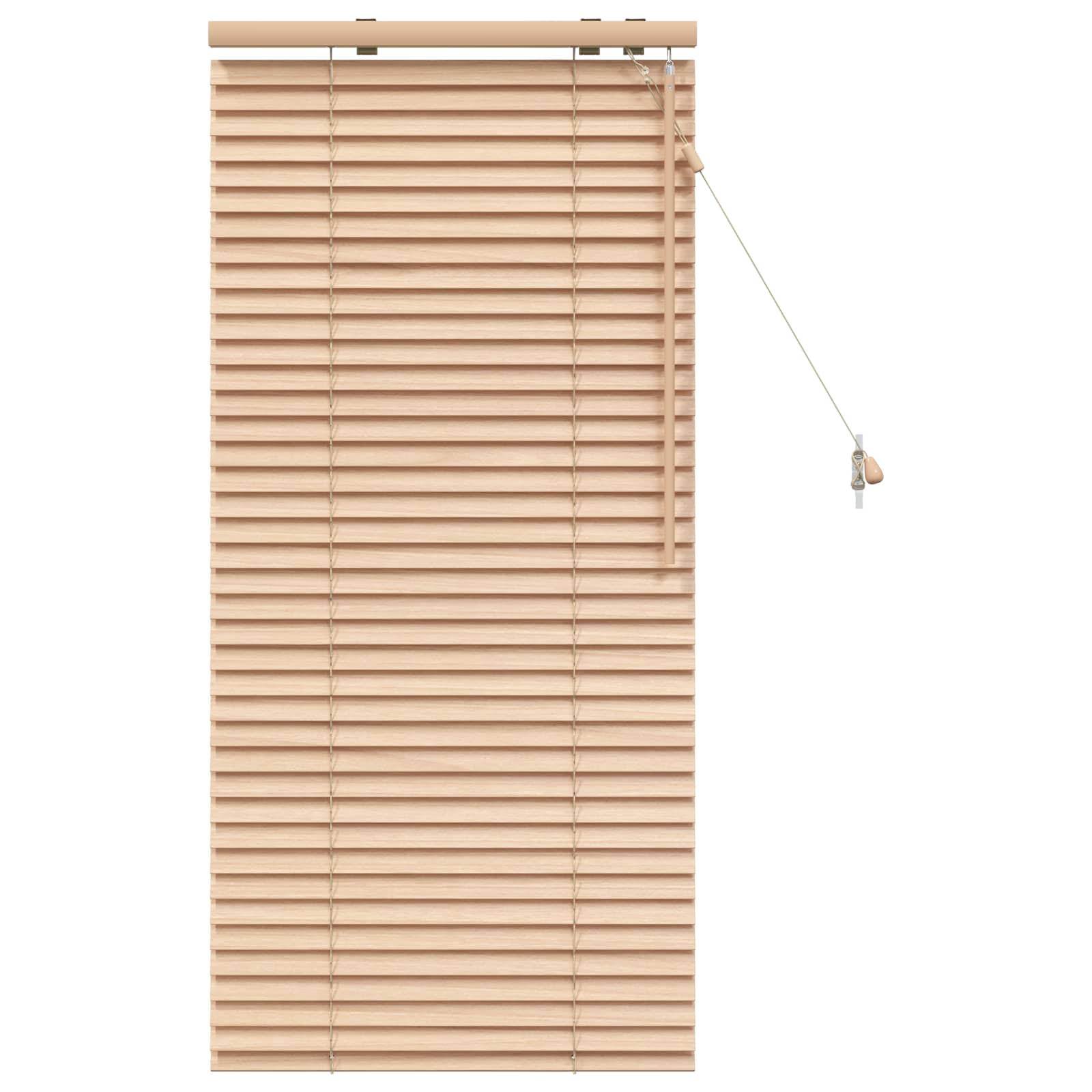 vidaXL Venetian Blind Oak Look 55 x 130 cm 35 mm Solid Paulownia Wood 2