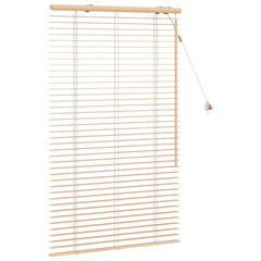 vidaXL Venetian Blind Oak Look 70 x 130 cm 35 mm Solid Paulownia Wood 3