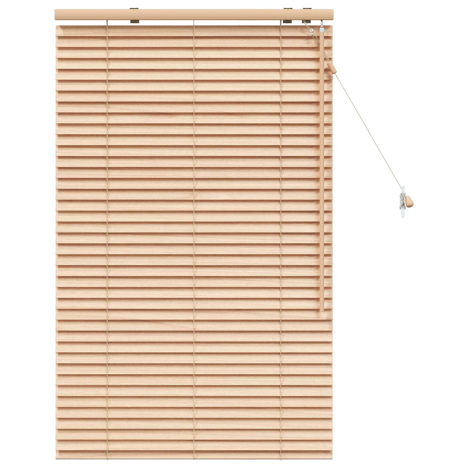 vidaXL Venetian Blind Oak Look 70 x 130 cm 35 mm Solid Paulownia Wood 2