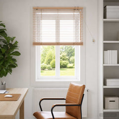 vidaXL Venetian Blind Oak Look 75 x 160 cm 35 mm Solid Paulownia Wood 1