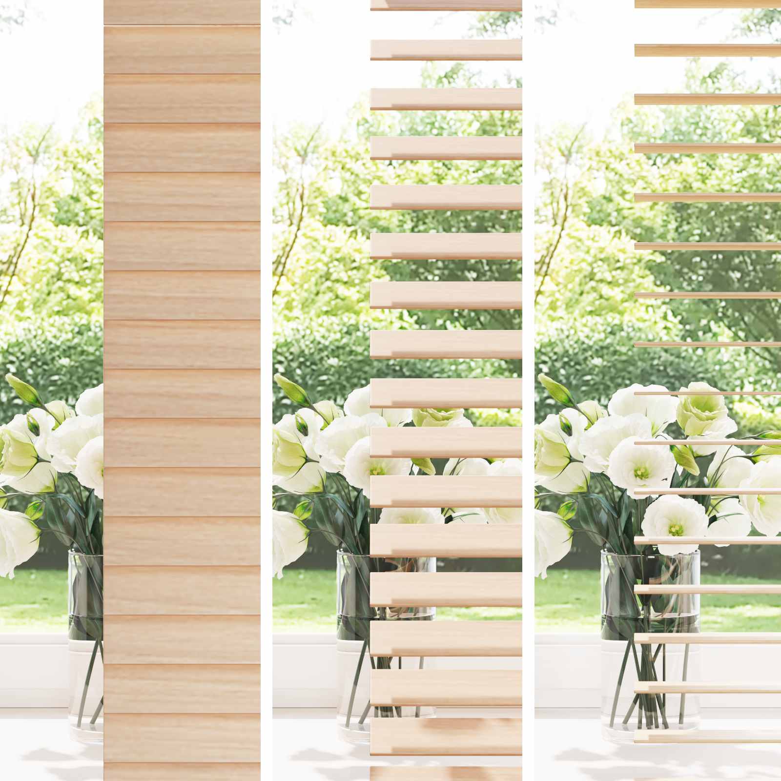 vidaXL Venetian Blind Oak Look 110 x 160 cm 35 mm Solid Paulownia Wood 3