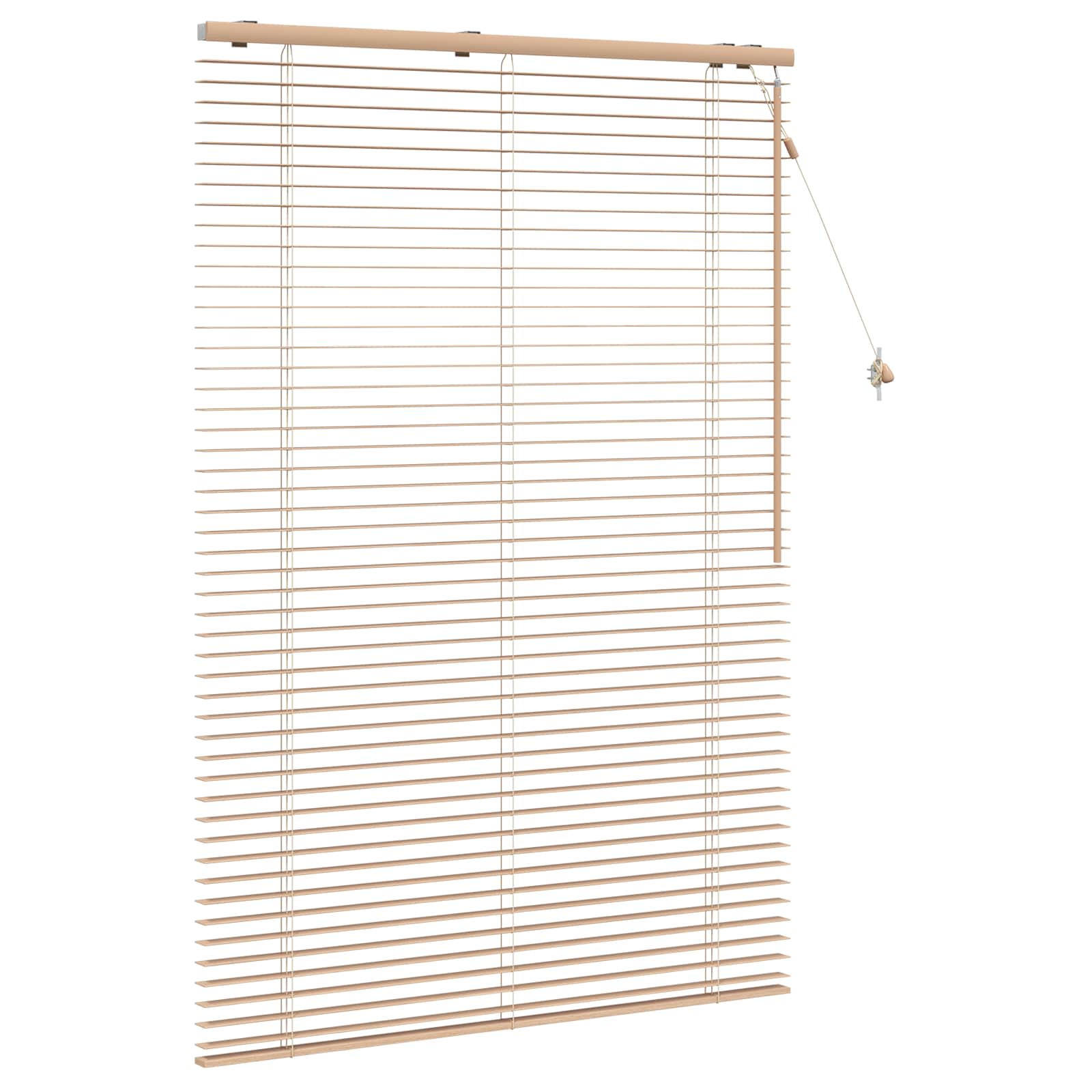 vidaXL Venetian Blind Oak Look 110 x 160 cm 35 mm Solid Paulownia Wood 4