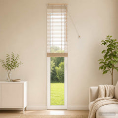 vidaXL Venetian Blind Oak Look 40 x 250 cm 35 mm Solid Paulownia Wood 1