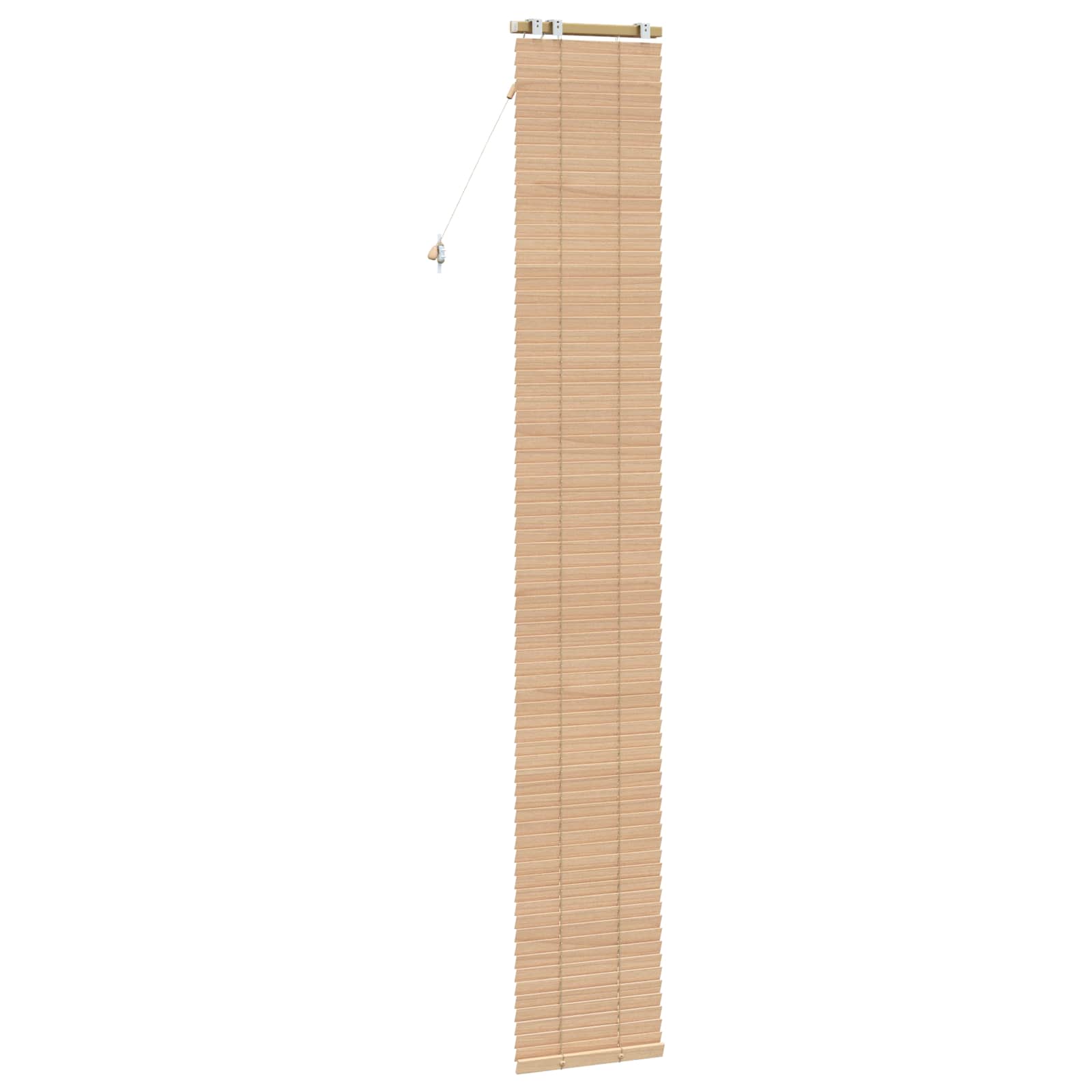 vidaXL Venetian Blind Oak Look 40 x 250 cm 35 mm Solid Paulownia Wood 4