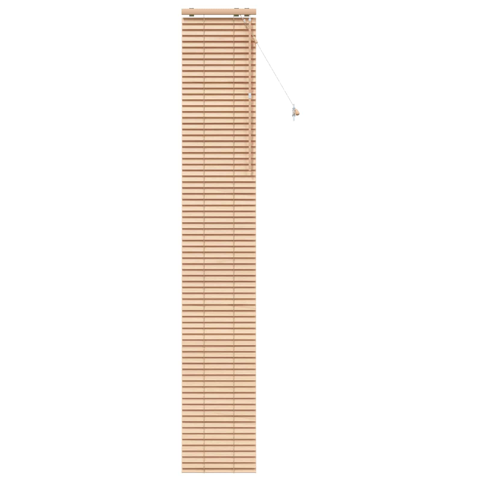 vidaXL Venetian Blind Oak Look 40 x 250 cm 35 mm Solid Paulownia Wood 2