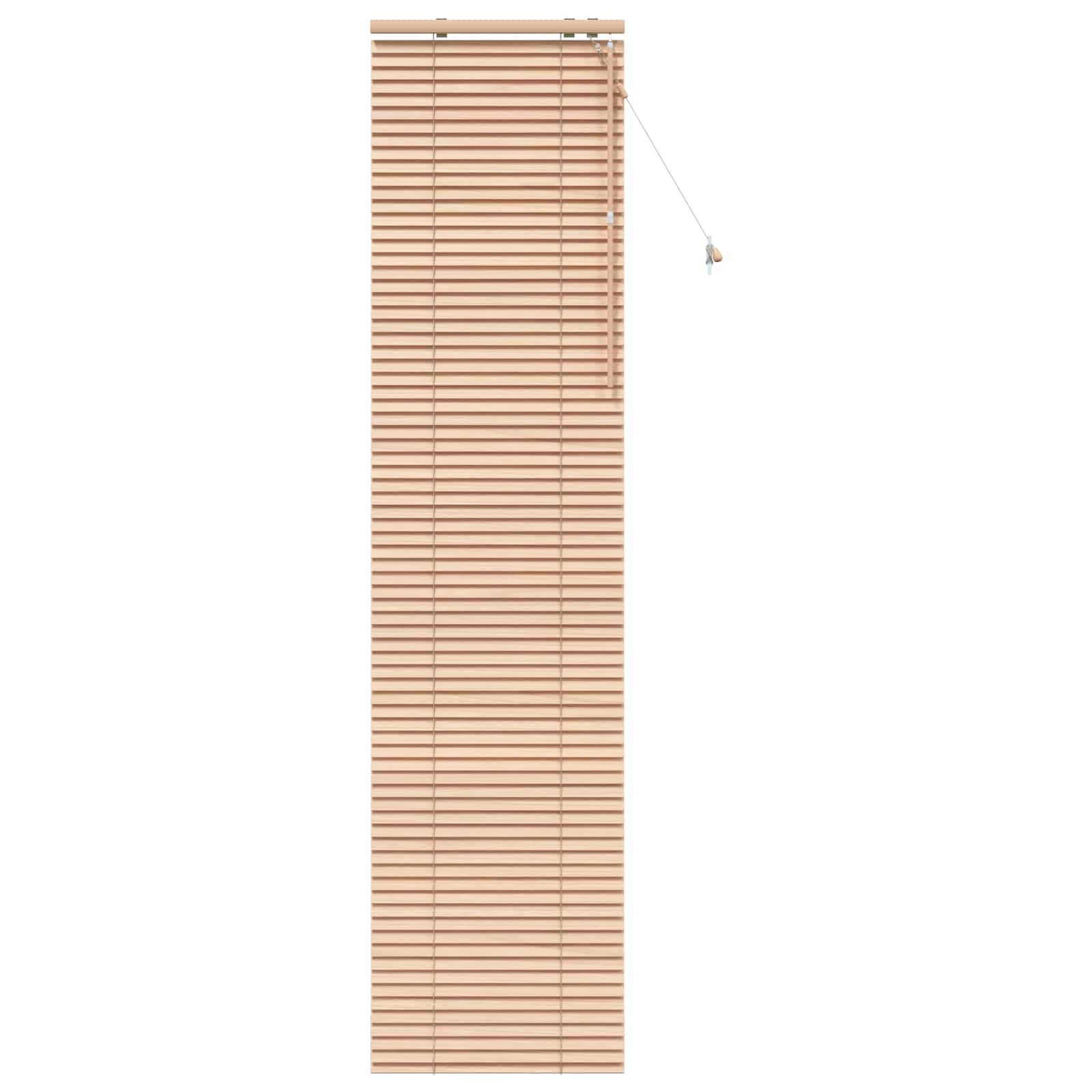 vidaXL Venetian Blind Oak Look 60 x 250 cm 35 mm Solid Paulownia Wood 2