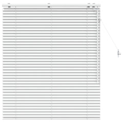 vidaXL Venetian Blind White 115 x 130 cm 35 mm Solid Paulownia Wood 2