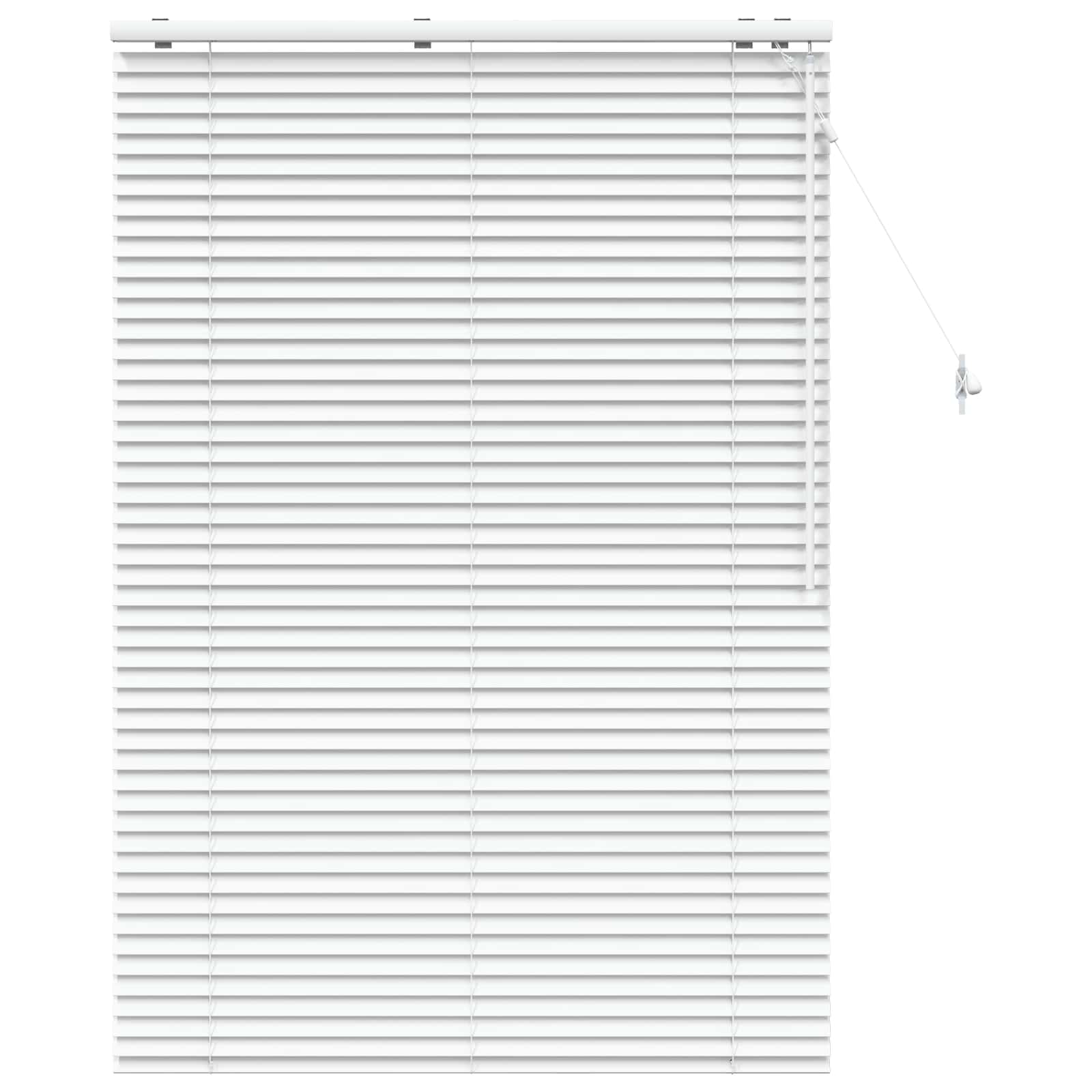 vidaXL Venetian Blind White 110 x 160 cm 35 mm Solid Paulownia Wood 2