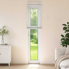 vidaXL Venetian Blind White 40 x 250 cm 35 mm Solid Paulownia Wood 1