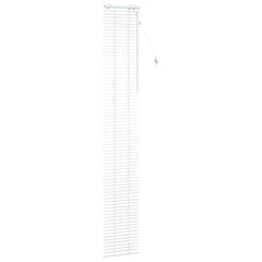 vidaXL Venetian Blind White 40 x 250 cm 35 mm Solid Paulownia Wood 3