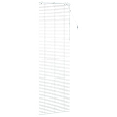 vidaXL Venetian Blind White 75 x 250 cm 35 mm Solid Paulownia Wood 3