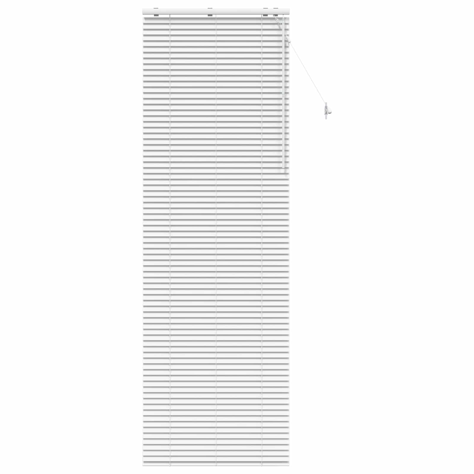 vidaXL Venetian Blind White 75 x 250 cm 35 mm Solid Paulownia Wood 2