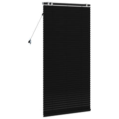 vidaXL Venetian Blind Black 70 x 160 cm 35 mm Solid Paulownia Wood 4