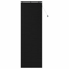 vidaXL Venetian Blind Black 80 x 250 cm 35 mm Solid Paulownia Wood 2