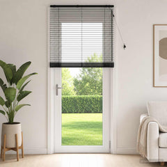 Venetian Blind 35 mm Solid Paulownia Wood Black