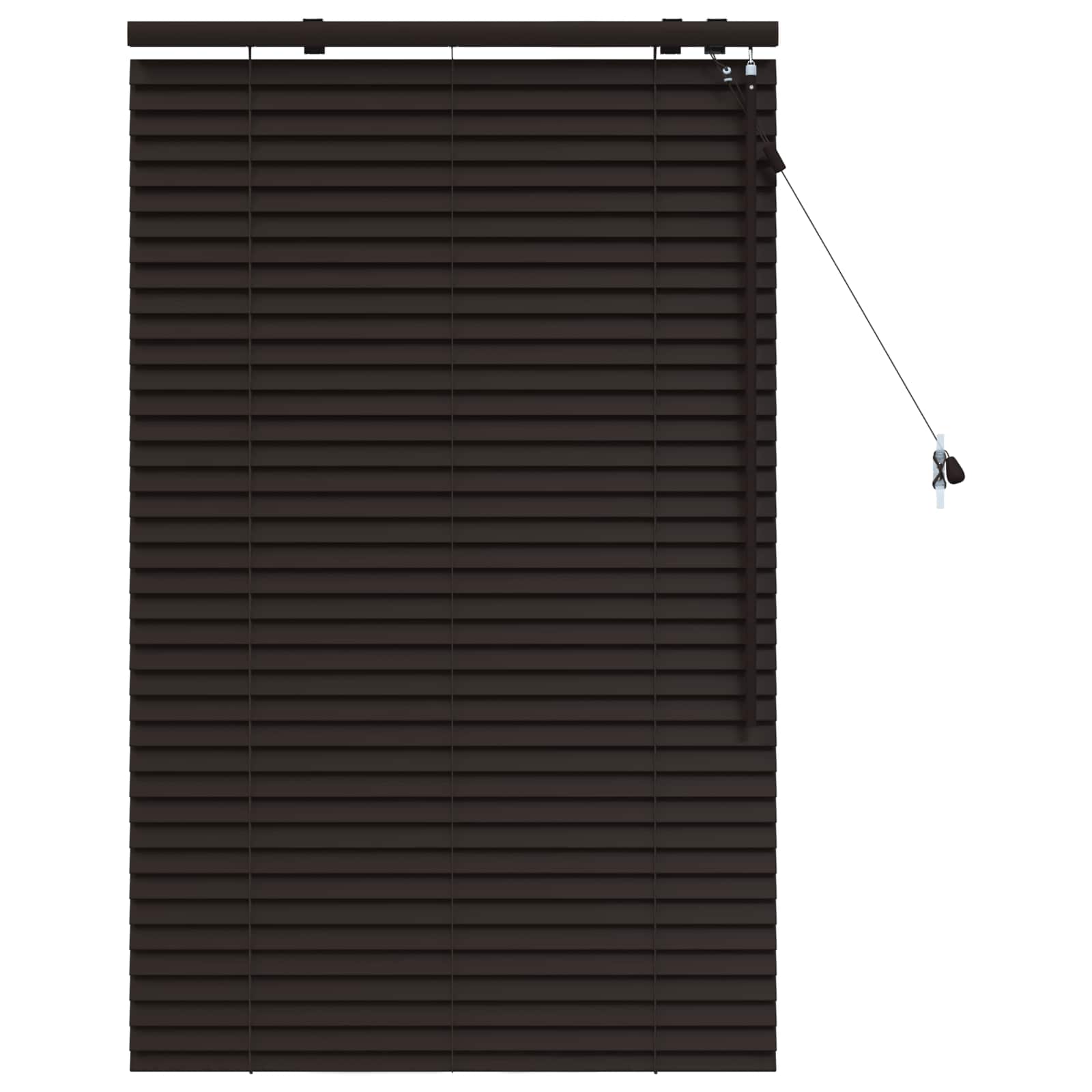 vidaXL Venetian Blind Dark Brown 75 x 130 cm 35 mm 2