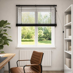 vidaXL Venetian Blind Dark Brown 120 x 130 cm 35 mm 1