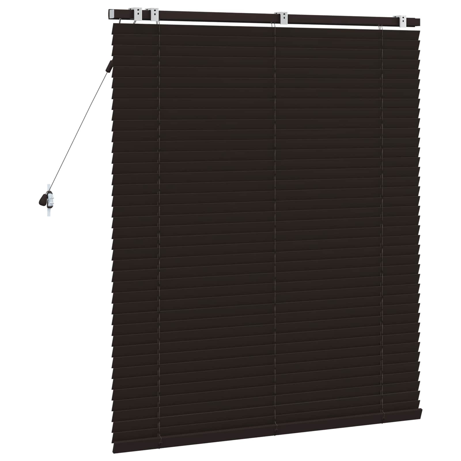 vidaXL Venetian Blind Dark Brown 115 x 130 cm 35 mm 4