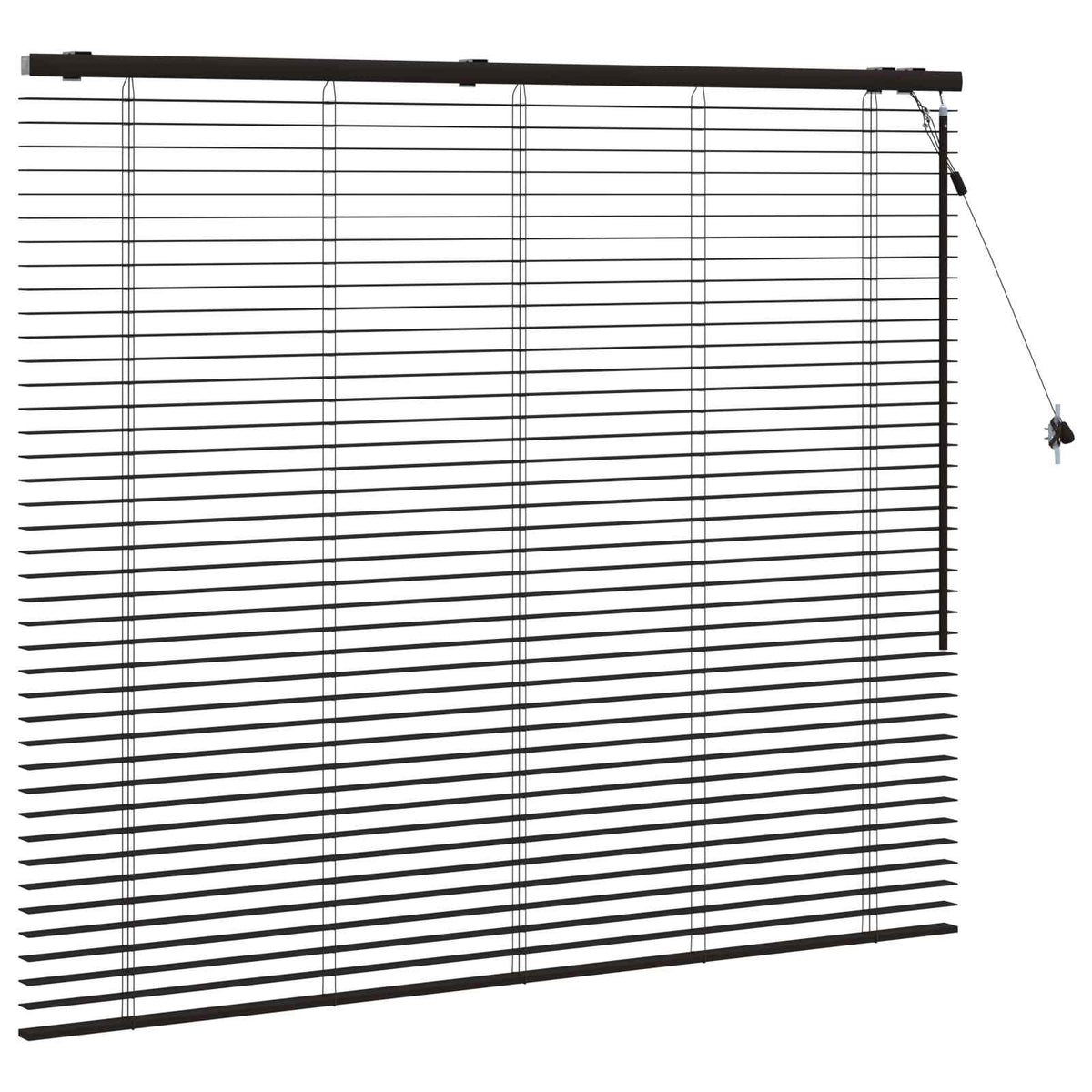 Venetian Blind 35 mm Drop 130 cm Dark Brown 145 cm